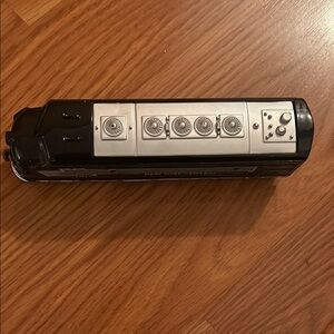 Black and Silver Train Model